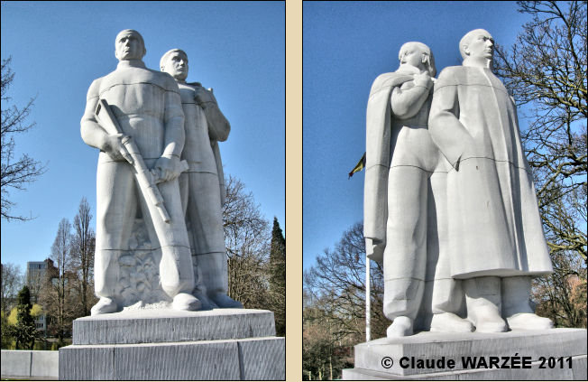 statues monument resistance liege