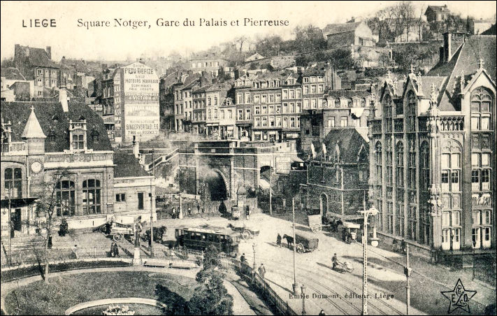 Liège gare du Palais 1913