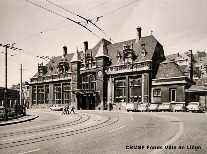 Liège gare du Palais années 60s