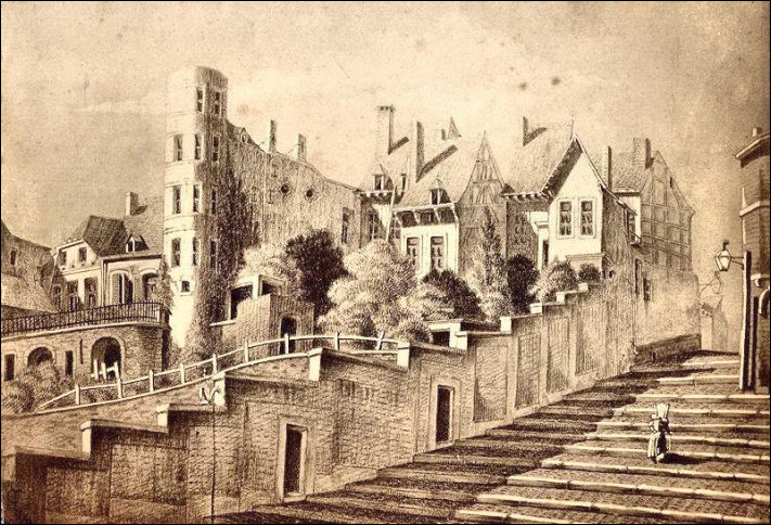Rue de la Montagne gravure 1880