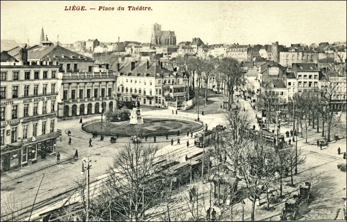 Place du Théâtre Liège 1911
