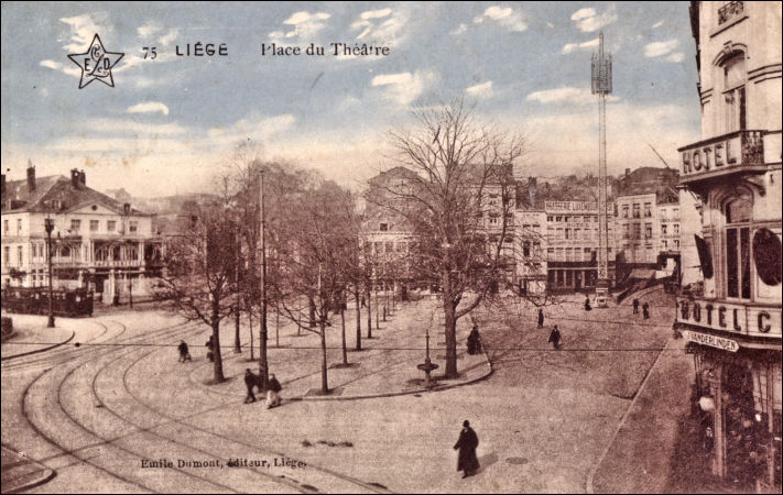 Place du Théâtre Liège 1913