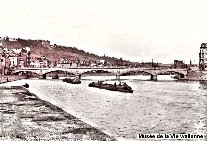 Pont des Arches Liège fin XIXe